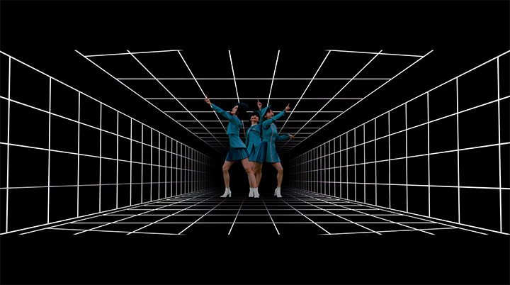 Stereo cameras at the Suita special stage (circled in red) photo